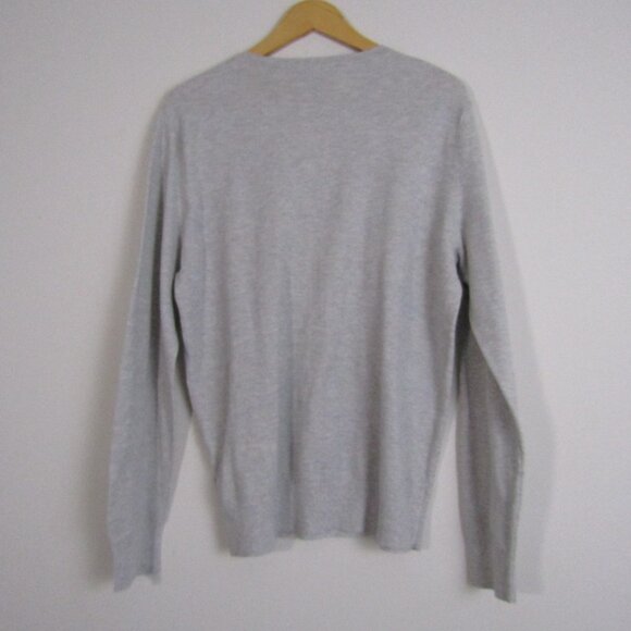 J Crew Men's Thermal Top Gray Medium Minimalist Capsule Wardrobe Preppy Casual - Picture 7 of 10